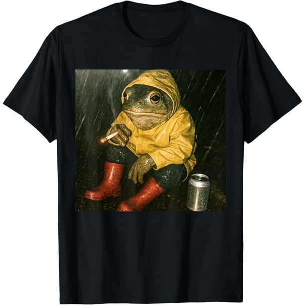 Camiseta divertida para fumar con rana gen, meme, para amantes de la rana