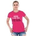 thumbnail image 3 of Funny Sarcastic Hunting Hunters Joke Womens Fitted Plus Size Graphic Tee Brisco Brands 3X, 3 of 5