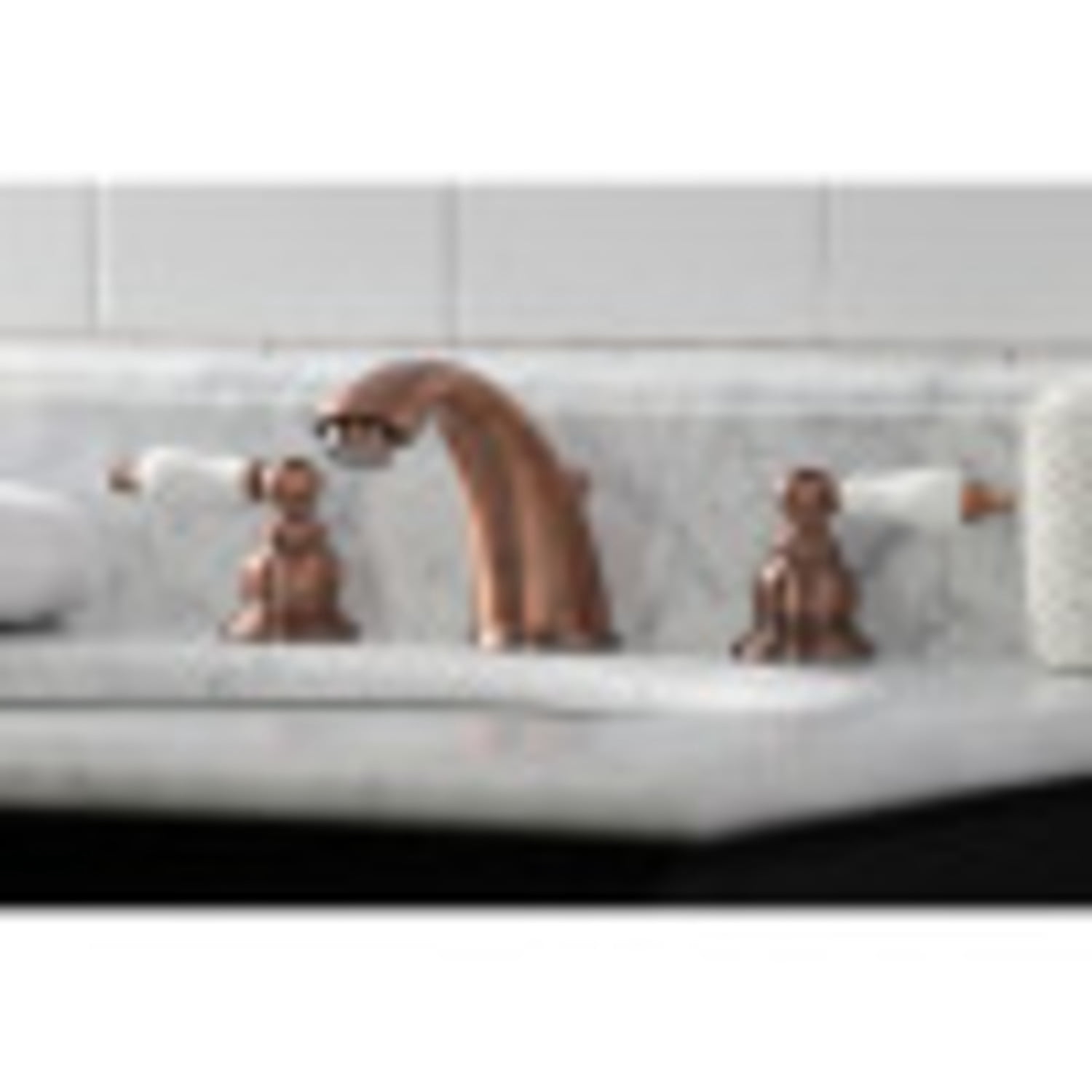 Kingston Brass KB966PL Magellan Widespread Bathroom Faucet, Antique Copper