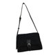 thumbnail image 4 of Bolso de hombro de terciopelo para mujer, bandolera mensajero Retro informal suave y transpirable para fiesta de trabajo diario, tamaño libre negro, 4 of 12