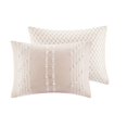 thumbnail image 4 of INK+IVY Kara Ensemble de Couette Jacquard Moderne en Coton 3 Pcs Rose Blush, 4 of 11