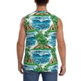 thumbnail image 4 of Balery Hawaii Palms Camisetas sin mangas para hombre, absorbe la humedad y protege contra el mal olor.-X-Large, 4 of 7