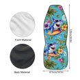 thumbnail image 6 of Uourmeti Tropical Surfing Shark Print Seat Covers for Cars Colorfast Front Car Seat Cover Anti-Abrasion Stretchy 1 Piece Compatible with Truck Automobile, 6 of 6