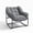 Gray, variant on SOLLED Oversized Papasan Rocking Chair, Egg-Shaped Patio Rocker with Plush Cushion, Waterproof Fabric, 330 lbs Capacity, Indoor & Outdoor Use for Garden, Living Room,Gray