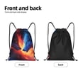 thumbnail image 5 of Defioc Wolf for Drawstring Backpack Sports Gym Bag for Women Men Children Adult Sackpack Yoga Bag for Wet Swimming,Gym,and Workout Gear -Small, 5 of 9