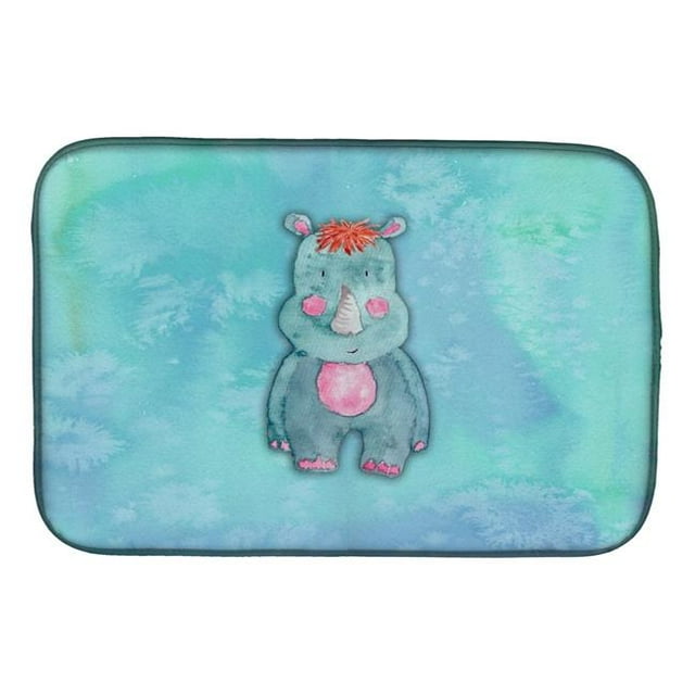 Carolines Treasures BB7381DDM Rhinocéros Tapis de Séchage de Vaisselle à l'Aquarelle