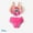 3#Two Pieces, variant on Disney Frozen Toddler Girls Swimsuits Elsa Anna Graphic One Piece Swimwear Ruffled One Shoulder Bathing Suits Size 3-4T