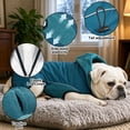 thumbnail image 4 of CSStudio Hooded Leg‑Less Dog Winter Coat, Fleece Lined Warm Pullover Jacket with Leash Hole for Medium Large Dogs, 4 of 9