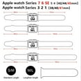 thumbnail image 4 of LEIXIUER 6 Pack Silicone Bands for Apple Watch Bands 40mm 38mm 44mm 42mm 41mm 45mm Women Men, Soft Silicone Waterproof Sport Band Replacement Wristbands for iWatch Series 7 6 5 4 3 2 1 SE, 4 of 9