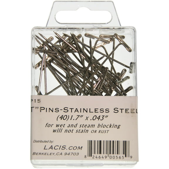 Lacis T-Pins (40 Pack), 1.7