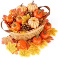 thumbnail image 3 of Cono De Pino De Hoja De Arce De Calabaza Artificial Para Decoración De Halloween Pequeña Calabaza Bonita Cosecha De Otoño Decoración De Fiesta De Acción De Gracias sonducket HA042643-02, 3 of 6