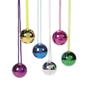 Fun Express Assorted Color Disco Ball Necklaces (1 Dozen) 1