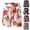 White, variant on JIAHONG Mens Swim Trunks Quick Dry Board Shorts with Mesh Liner, Breathable Big & Tall Beach Shorts Swimwear Bathing Suits , Red
