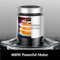 thumbnail image 2 of Food Processors,400W All-Copper Motor Meat Grinder & Food Chopper - Electric Vegetable Chopper with 2 Bowls(8 Cup+8 Cup) & 2 Bi-Level Blades for Meat/fish/Vegetable/Baby Food, 2 of 6
