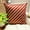 Red, variant on Custom Pillow Case, Red Pillow Shams, Stripes Textured Pintucks Pillow Shams, 24x24 inch (60x60 cm) Pillow Sham, Square Silk Pillow Shams, Striped Pillow Shams - Unfolding Red Copper