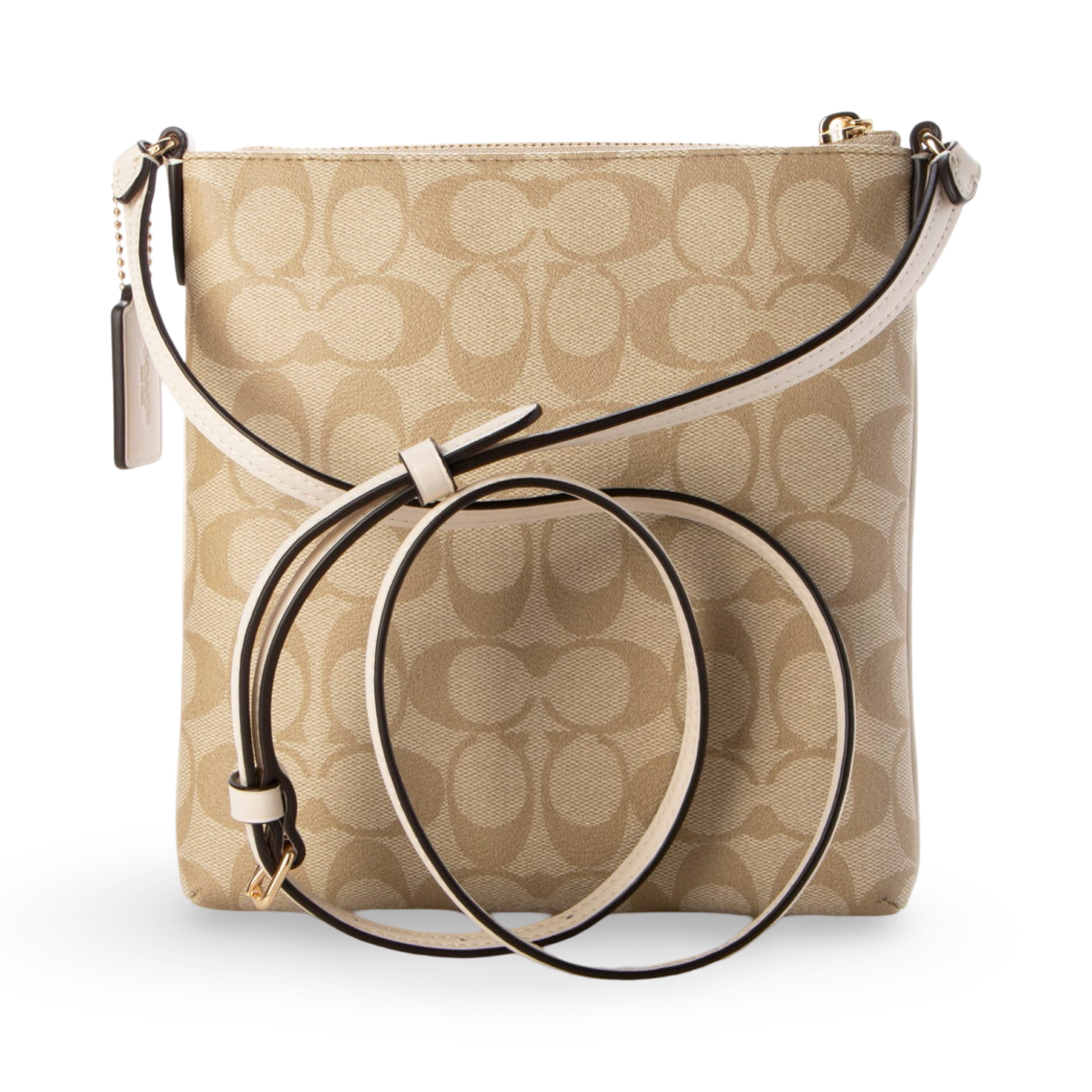 Coach Women's Mini Rowan File Top Zip Crossbody Bag in Signature