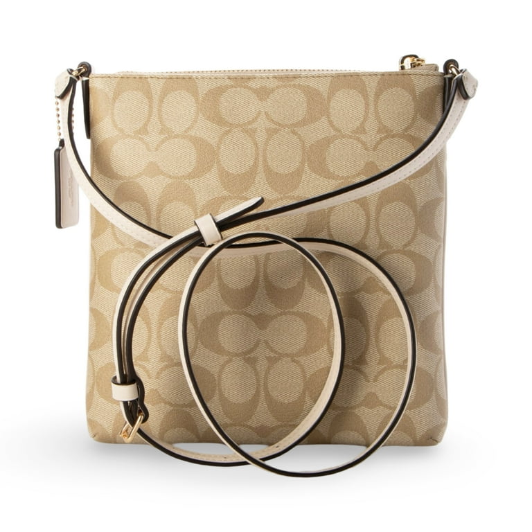 Coach Women's Mini Rowan File Top Zip Crossbody Bag in Signature