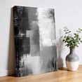 thumbnail image 3 of Canvas Wall Art, Grey Framed Canvas Prints for Bedroom Bathroom, Modern Oil Painted Art Abstract Geometric Gallery Wrapped Wall Decor for Home Office, Gifts, 11"x14" Ship Next Day, 3 of 9