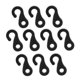 thumbnail image 1 of Camping Tent Hook S Shape Plastic Canopy Hook Elastic Cord End Buckle Tool Accessory 10pcs Hook Up - ANYOU, 1 of 5
