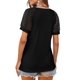 thumbnail image 3 of Fashion Lace Stitching Short Sleeve V-Neck T-Shirt Tops Blouse, 3 of 5