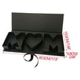 thumbnail image 3 of T-682 Black Rectangular Flower Box Window Everlasting Soap Packaging Wedding Souvenir Mothers Day Gift Design #7677w, 3 of 3