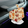 thumbnail image 7 of POLERO Tissue Box Cover PU Leather, Fall Leaves Waterproof Square Car Tissue Holder Storage for Bathroom Vanity, Countertops, Dressers, Night Stand, Parlors and Offices, 7 of 7