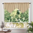 thumbnail image 2 of IMossad Solid Color Windows Curtains, Scalloped Kitchen Curtain, Bathroom Swag Drapes with Rod Pocket, Short Valance Drape for Bedroom Living Room, 2 of 8