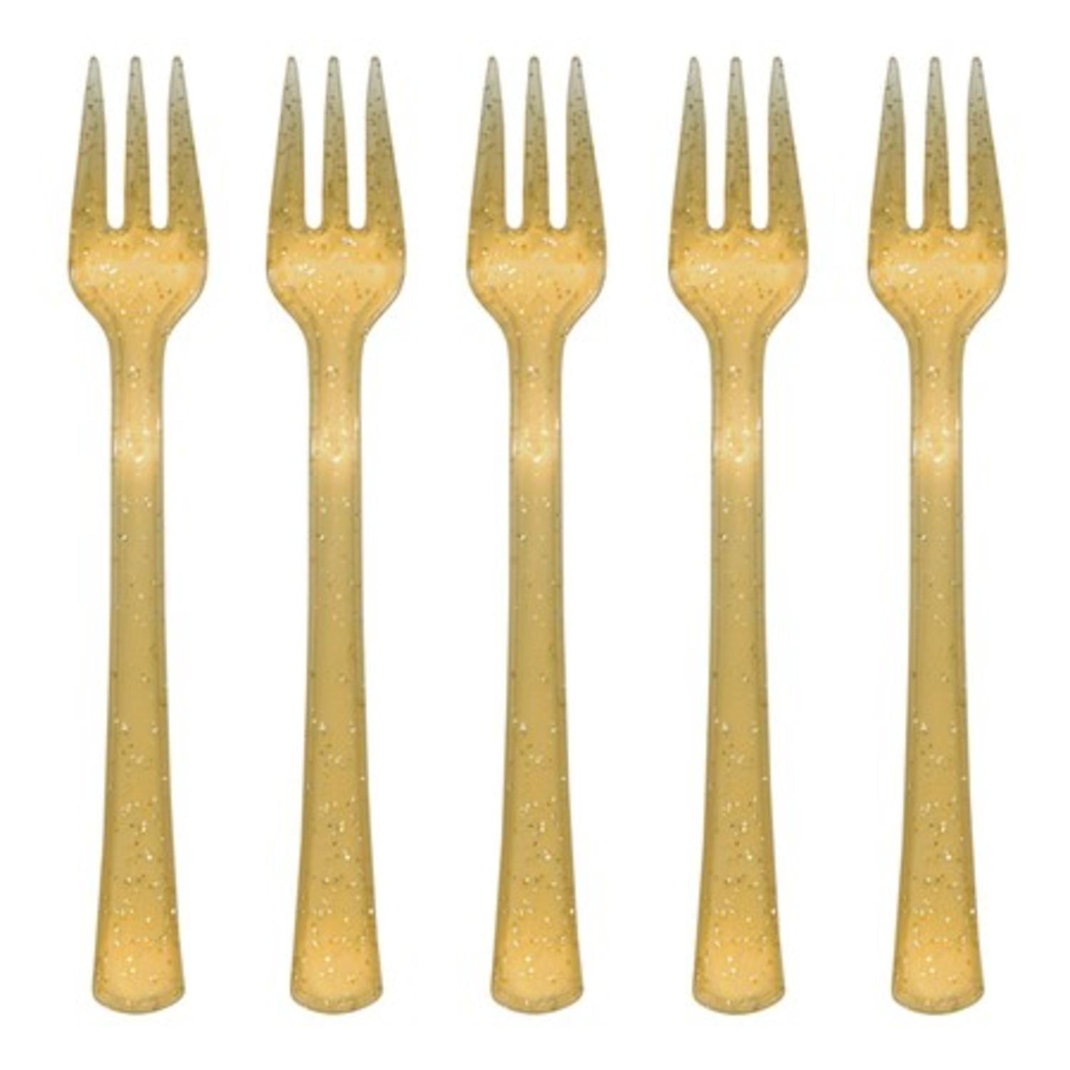 Club Pack of 288 Glitz Gold Mini Premium HeavyDuty Appetizer Party