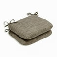thumbnail image 3 of Pillow Perfect  Outdoor/ Indoor Remi Rounded Corners Seat Cushion (Set of 2) Brown, 3 of 5