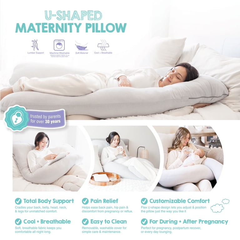 U-Shaped Maternity Pillow Full Body Support photo 3