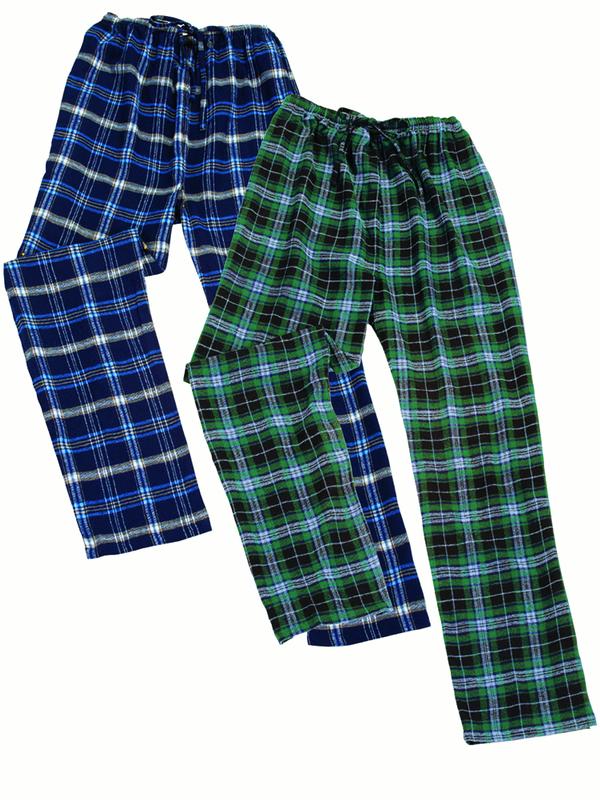 Collections Etc. Comfy Flannel Pajama Pants Set Of 2