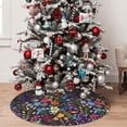 thumbnail image 5 of Sikiie Flowers And Birds 30-48 inches {designName} Print Christmas Tree Skirt Snowman Xmas Tree Skirt with Edge Christmas Decorations for Holiday Party36", 5 of 7