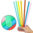thumbnail image 2 of 300pcs 10.3in Jumbo Straws Smoothie Straws Straws Extra Wide Extra Long Assorted Bright Colors, 2 of 5