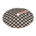 thumbnail image 2 of Balery Black Plaid Heart Printed Christmas Tree Skirt , Merry Christmas Party Christmas Tree Decoration,Adjustable Tree Skirt-48", 2 of 8