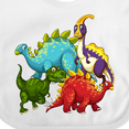 thumbnail image 4 of Inktastic Cute Dinosaurs Boys or Girls Baby Bib, 4 of 4