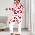 thumbnail image 5 of Censtreet Plus Size Women's Heart Printed Pajamas Sets 2 Piece Long Sleeve Pj Sleepwear Soft Comfy Tops and Pants XL-5XL, 5 of 6