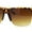 Tortoise - Brown, variant on Mens Half Rim Flat Top Rectangle Horn Rim Hipster Sunglasses Black - Smoke