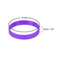 thumbnail image 2 of Uxcell Silicone Wristbands 8 Inch Circumference 1/2 Inch Width, Purple 12 Pack, 2 of 6