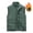 Pea Green, variant on Men's Utility Vest Reversible Double-Sided Wear Fleece Lined Multi-Pocket Stand Collar Full-Zip Sleeveless Warm Outdoor Work Everyday Vest