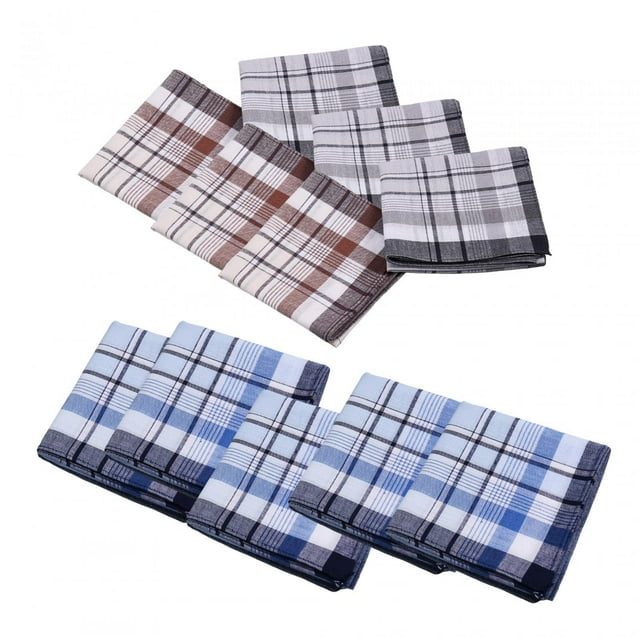 12x Cloth Men's Handkerchiefs Hanky 40cm Wipe The Sweat Towels Assorted Bandanas Color Random Style B