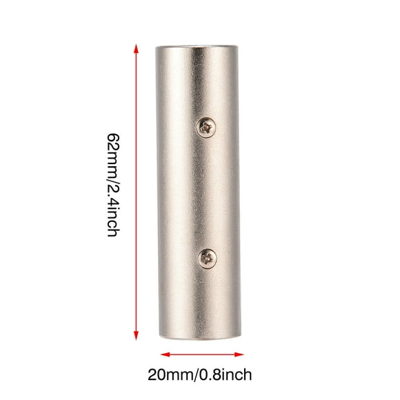 Durable Standard Zinc Alloy XLR Male To Male Connector, XLR Coupler Male Connector, For Microphone For