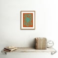 thumbnail image 2 of Octopus Coral Blue Red Art Print Framed Poster Wall Decor 9x7 inch, 2 of 5