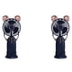 thumbnail image 4 of Yuarrent ABS PP Ventilador portátil Animal Ear Handheld Quiet Running Neck Hanging Ventiladores de refrigeración alimentados por Cooler Dark Azul oscuro Tipo 5 2Conjunto, 4 of 6