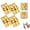 Gold, variant on Aluminum Alloy Flip Latch, 2025 New Flip Bolt Latch Door Locks with Screws, 90/180 Degree Gate Latch Door Lock, Gate Latch Lock for Wooden Fence,Barn Garage Shed Cabinet