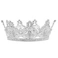 thumbnail image 2 of Tiaras Artificiales De La Hairband Para El Accesorio Del cabellero Del Acontecimiento Del Festival De La De Cumpleaños De Plata Gloria tiara nupcial de cristal, 2 of 6