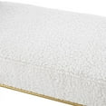 thumbnail image 5 of Posh Living Destiney Sherpa Bench Cream White, 5 of 7
