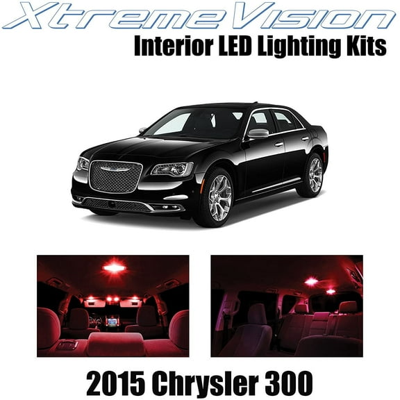 XtremeVision Interior LED for Chrysler 300/300C 2015 10 pcs Red Interior LED Kit Installation Tool