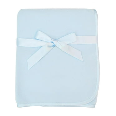 American Baby Company Fleece Blanket, Blue, 30 x 30, for Boys and Girls