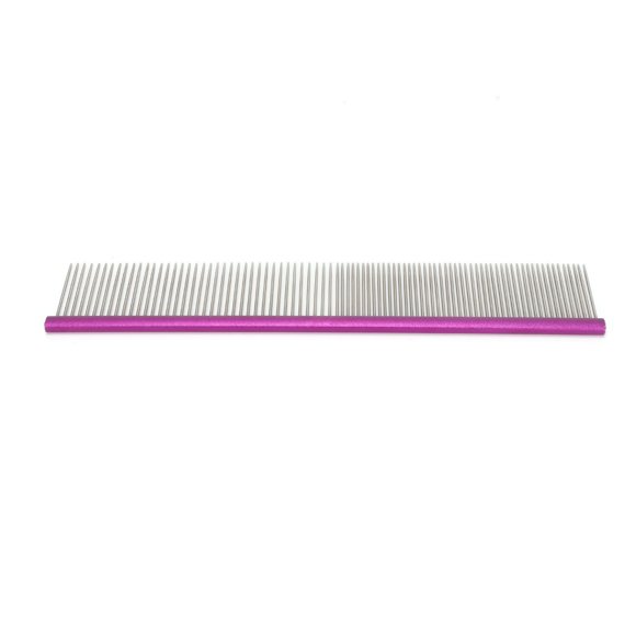 Pet Steel Comb Rounded Teeth Prevents Static Massages Skin Dog Grooming Tool for Long and Short Haired Breeds