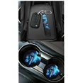thumbnail image 4 of Jeiento Sea Turtle Car Seat Cover Set with Steering Wheel Cover Seat Belt Covers Trash Bag Air Vent Phone Holder Rearview Mirror Cover Cup Coasters Blue Key Chain 15 PCS Auto Accessories, 4 of 7
